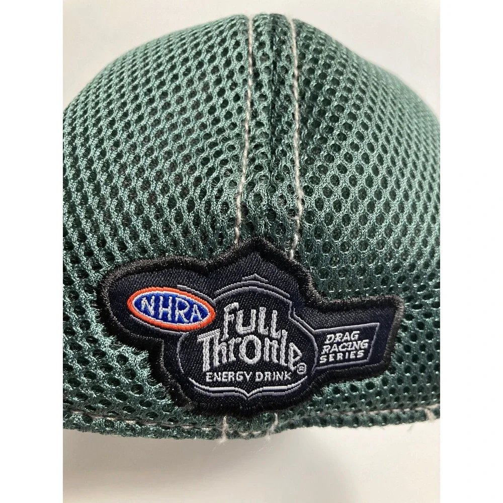 John Champion Force 15X Cap Hat Gray Green NHRA Drag Racing Full Throttle Energy